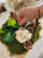 Atelier tableau végétal en famille