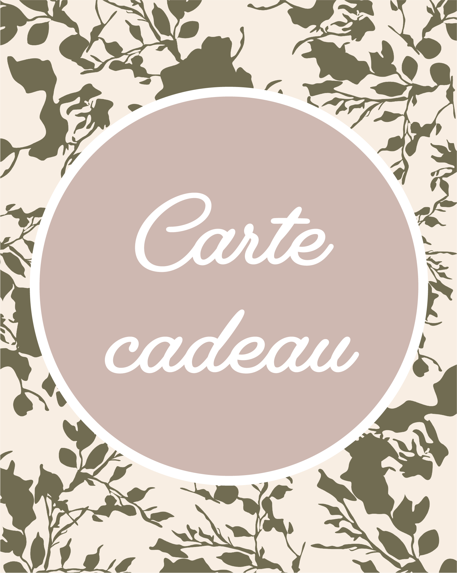 Carte cadeau Annabelle Nature