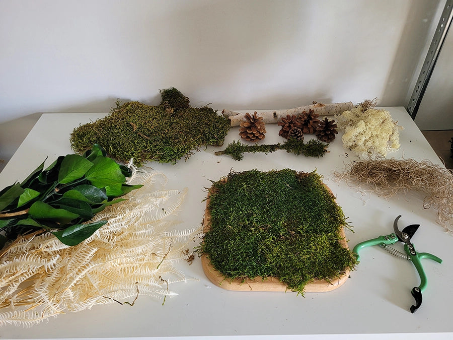 Atelier tableau végétal Groupe